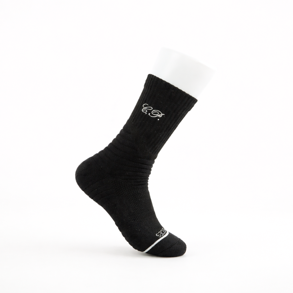 Tất Thể Thao, Bóng Rổ, Bóng Đá, Pickle Ball  - Prime Performance Socks - Common Pieces SS25 - Đen