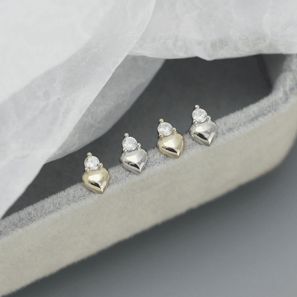 Dainty Mix Piercing | Khuyên Tai Sterling Silver 925 Phủ Bạch Kim/Vàng 18K