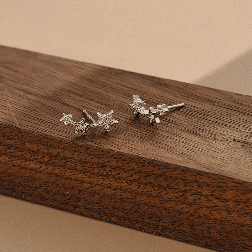 Dainty Mix Piercing | Khuyên Tai Sterling Silver 925 Phủ Bạch Kim/Vàng 18K