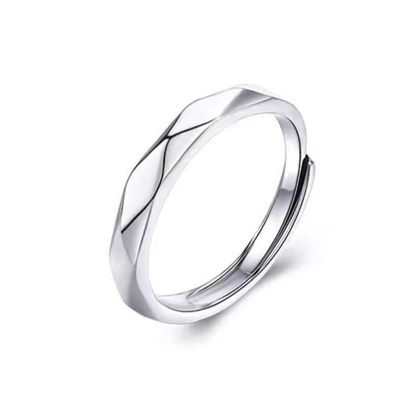 Classic Men's Solitaire Ring | Nhẫn Nam Sterling Silver 925 Phủ Bạch Kim