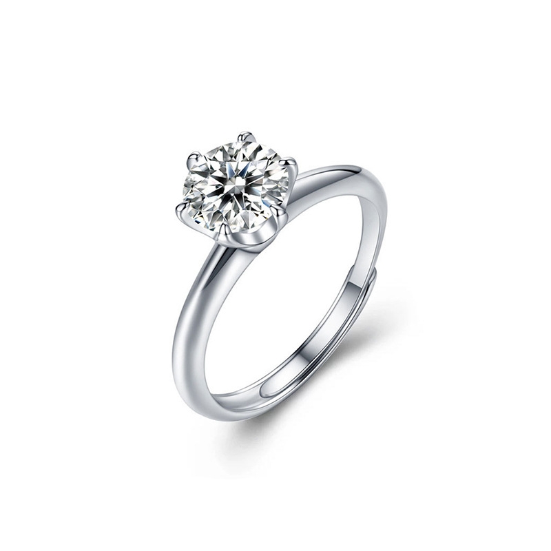 Classic Men's Solitaire Ring | Nhẫn Nam Sterling Silver 925 Phủ Bạch Kim