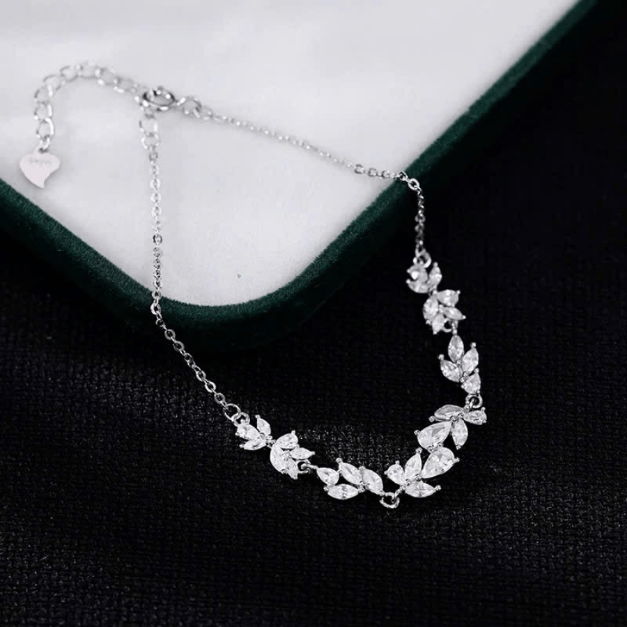 Wisteria Floral Bracelet | Vòng Tay Sterling Silver 925 Phủ Bạch Kim