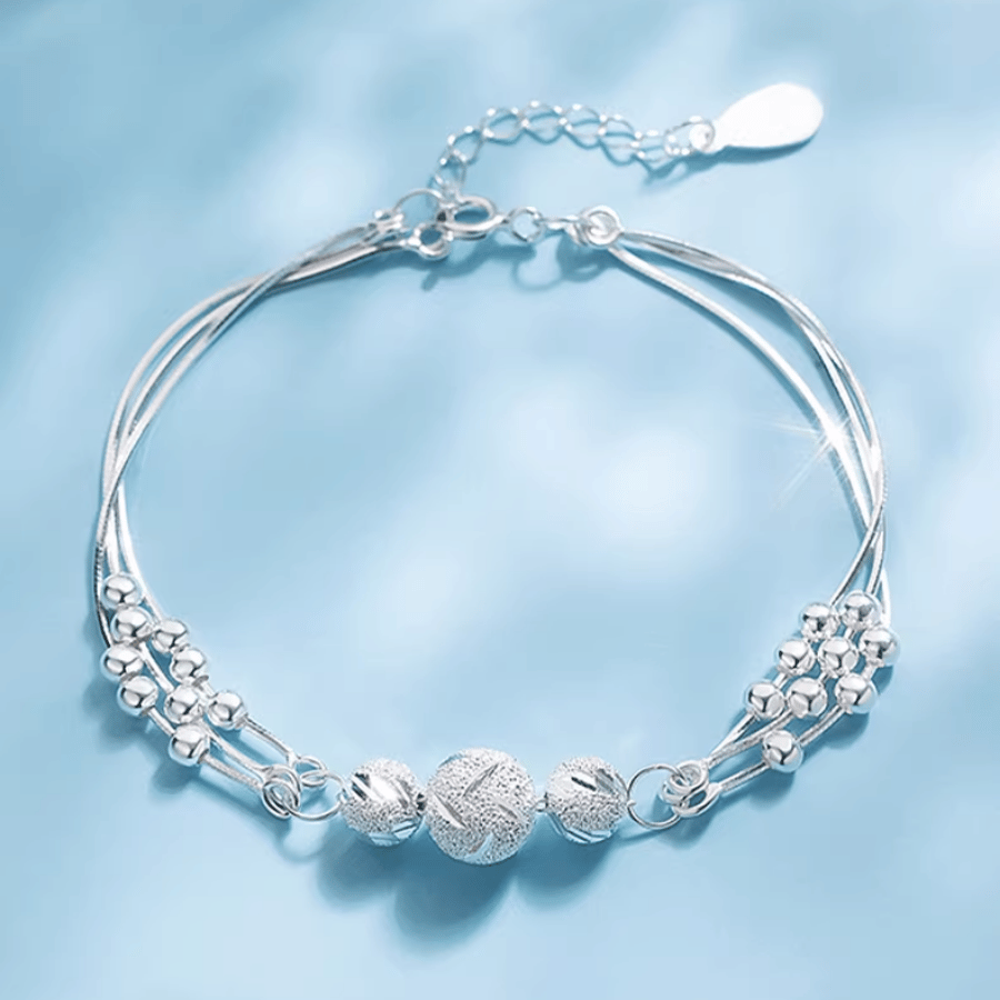 Harmony Beads Bracelet | Vòng Tay Sterling Silver 925 Phủ Bạch Kim