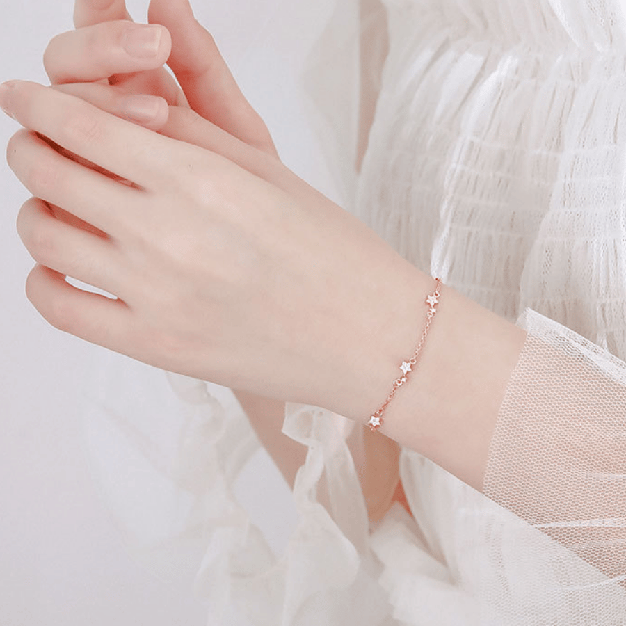 Starry Night Bracelet | Vòng Tay Sterling Silver 925 Phủ Bạch Kim