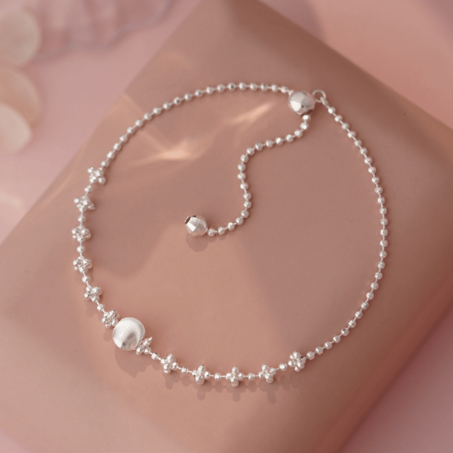 Classic Silver Bead Bracelet | Vòng Tay Sterling Silver 925 Phủ Bạch Kim