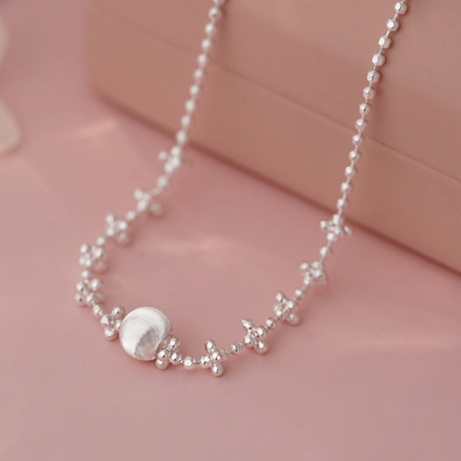 Classic Silver Bead Bracelet | Vòng Tay Sterling Silver 925 Phủ Bạch Kim