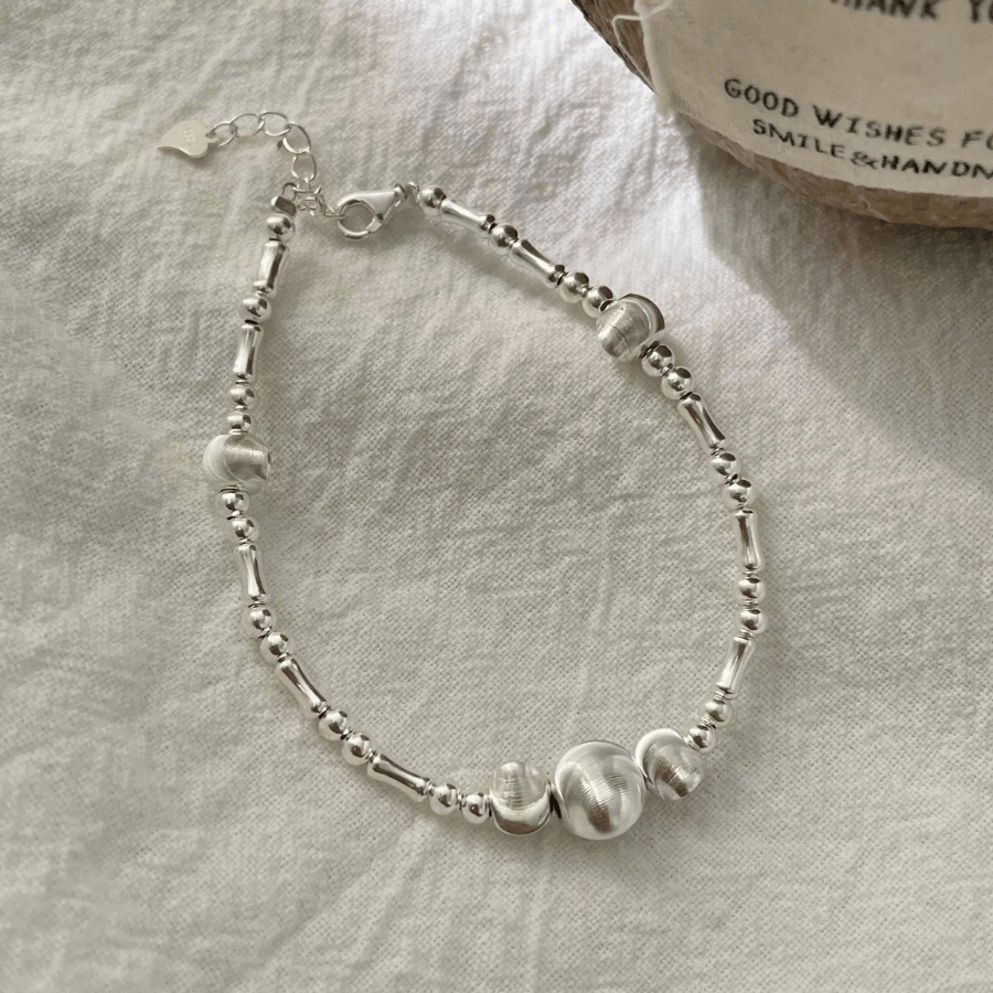 Pure Silver Orbit Bracelet | Vòng Tay Sterling Silver 925 Phủ Bạch Kim