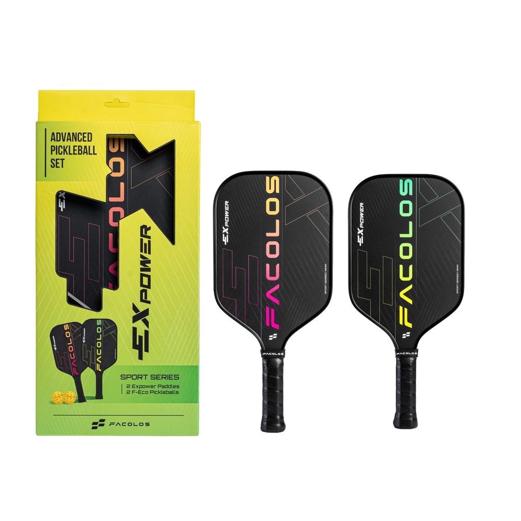 Set 2 Vợt Pickleball Facolos Sport Series EX Power 14MM