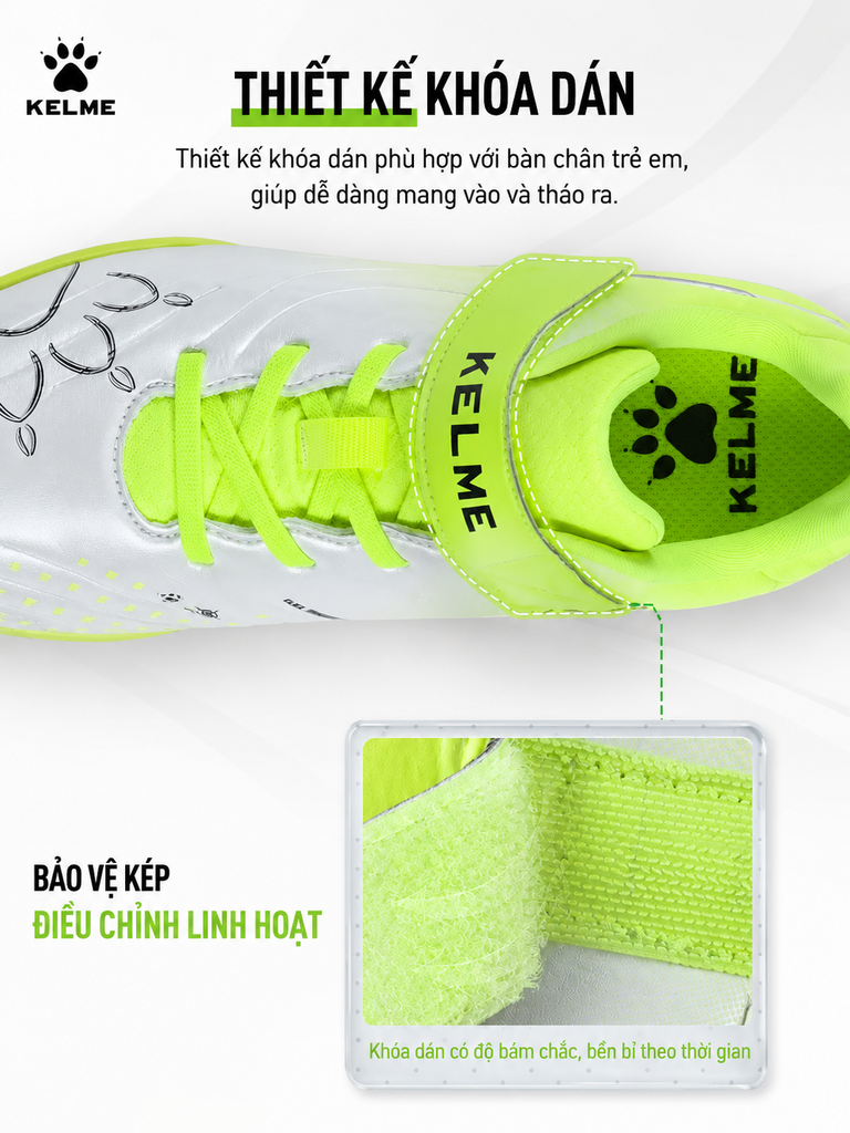 GIÀY BÓNG ĐÁ TRẺ EM KELME - MÃ 8511ZX3924