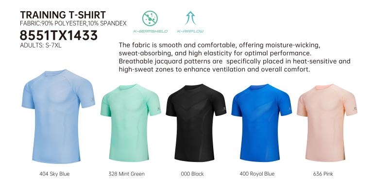 ÁO PHÔNG T-SHIRT KELME - MÃ 8551TX1433