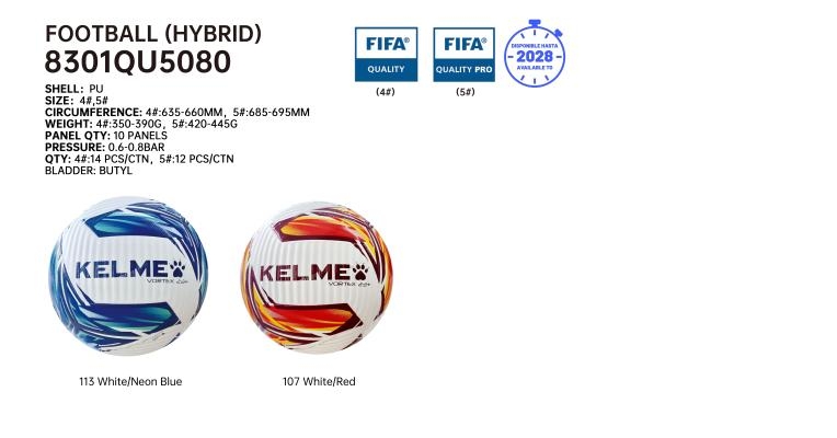 QUẢ BÓNG ĐÁ KELME - MÃ 8301QU5080