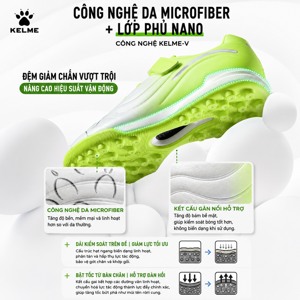 GIÀY BÓNG ĐÁ TRẺ EM KELME - MÃ 8511ZX3924