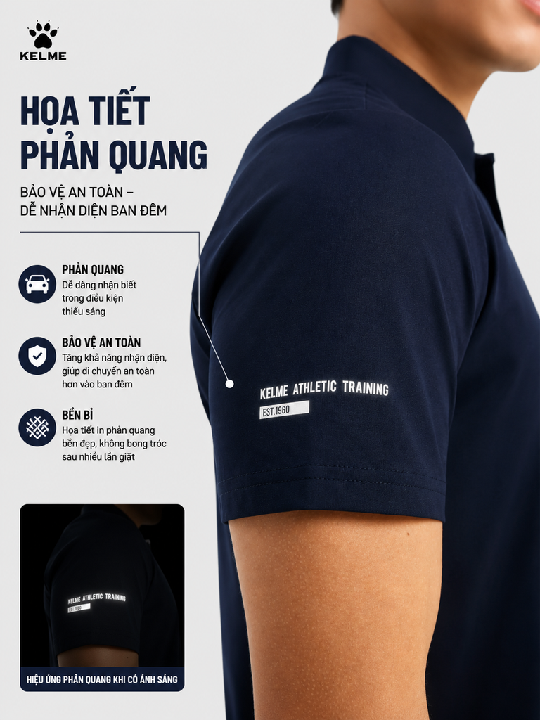 ÁO POLO KELME - MÃ 7451PL1131