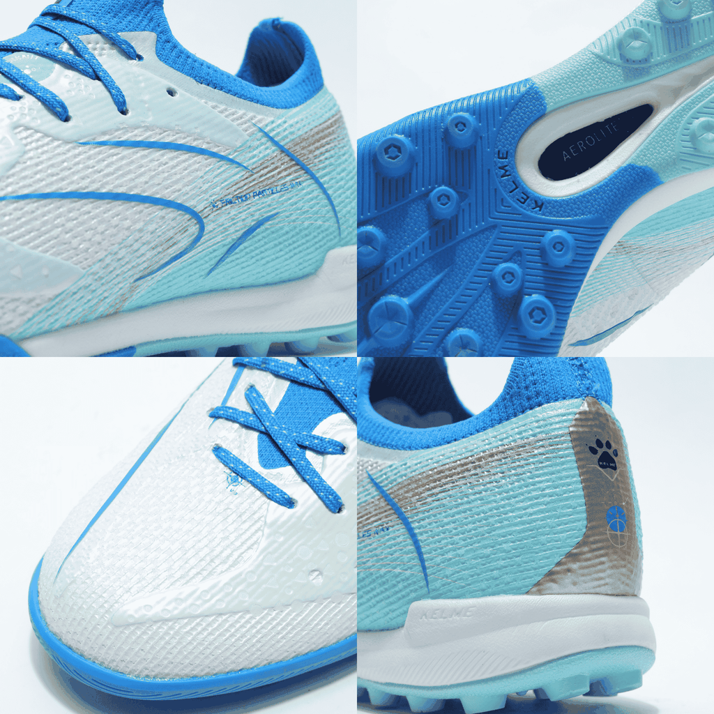 GIÀY BÓNG ĐÁ FLASH 6.0.4 (TF)- White/Blue - 8621ZX1406