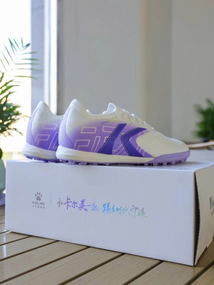 GIÀY BÓNG ĐÁ V-MACH 3.0.4 (TF) - White/Purple - MÃ 8621ZX1423