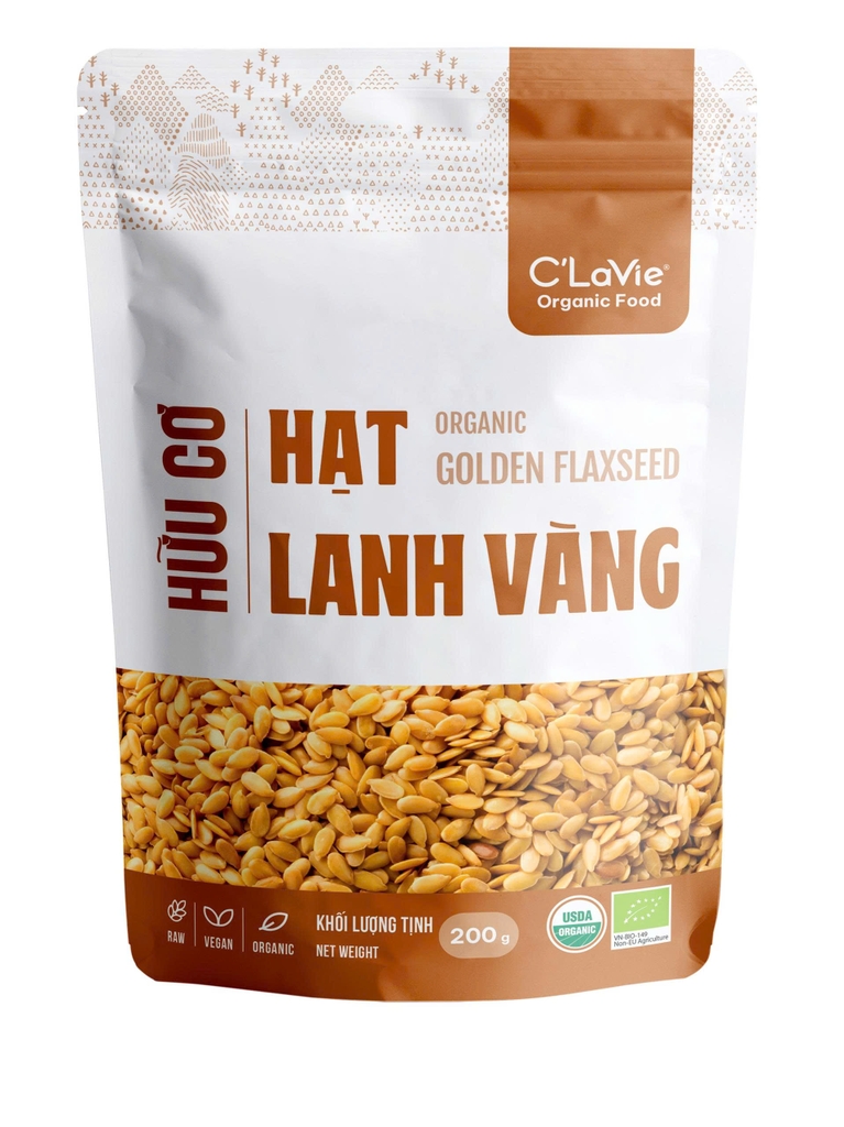 Hạt lanh vàng hữu cơ C'lavie