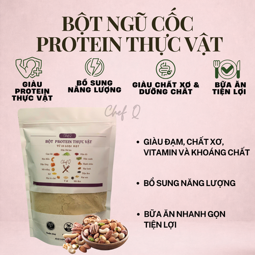 Bột Ngũ Cốc Protein Thực Vật - 500gr