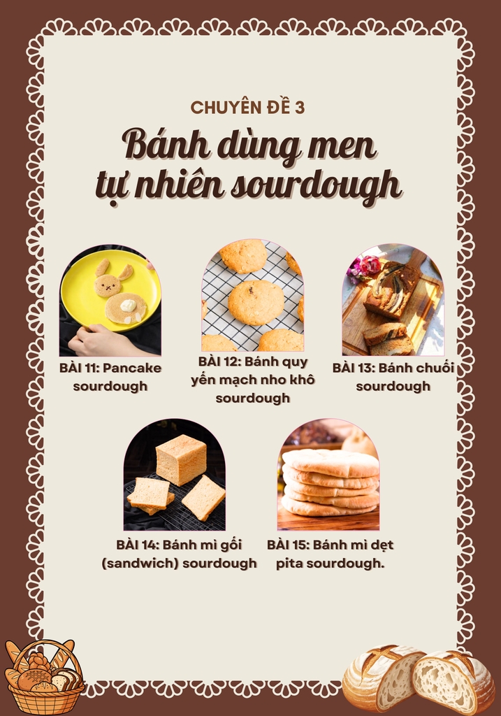 HỌC LÀM BÁNH SOURDOUGH THỰC CHIẾN