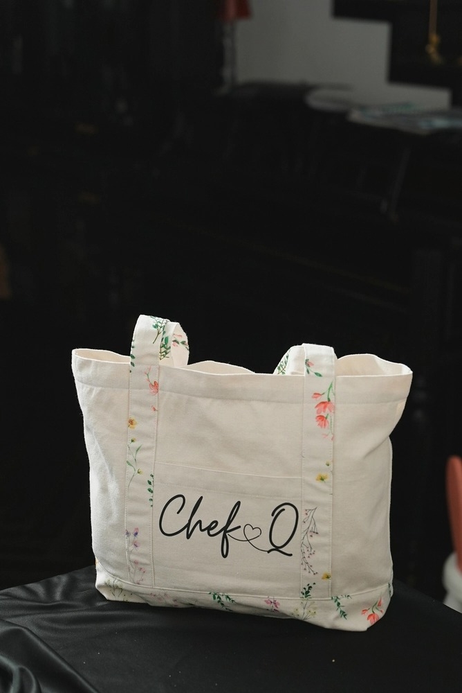 Túi Tote Vải Canvas Màu Be -  Quai Hoa – Thời Trang, Rộng Rãi Đi Học, Đi Chơi, Đựng Laptop