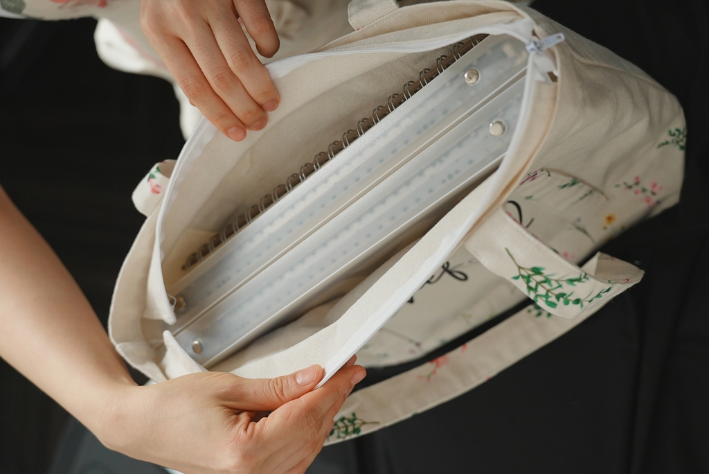 Túi Tote Vải Canvas Màu Be -  Quai Hoa – Thời Trang, Rộng Rãi Đi Học, Đi Chơi, Đựng Laptop