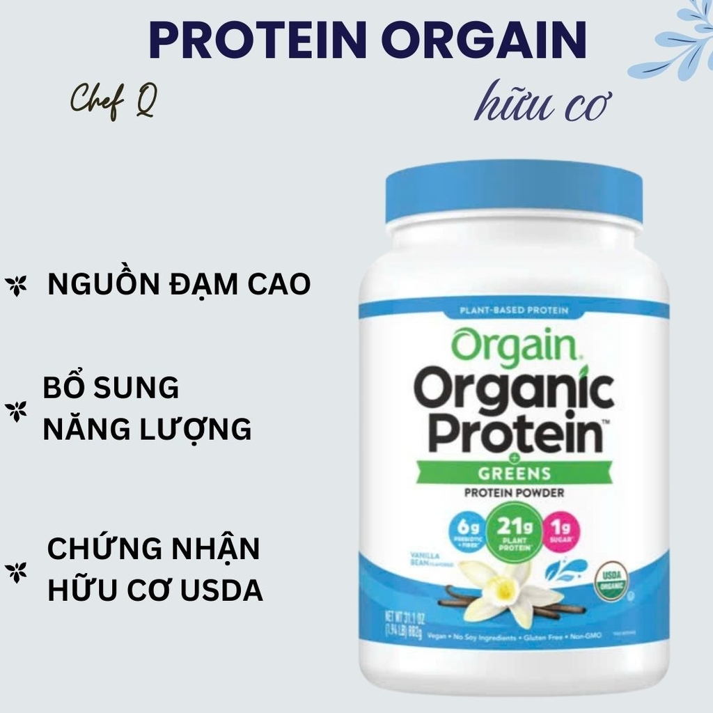 Đạm Thực Vật Hữu Cơ Orgain - Sống Xanh, Ăn Lành, Chọn Orgain Mỗi Ngày