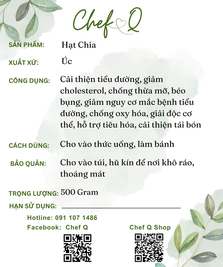 Hạt chia Úc nhập khẩu chính hãng