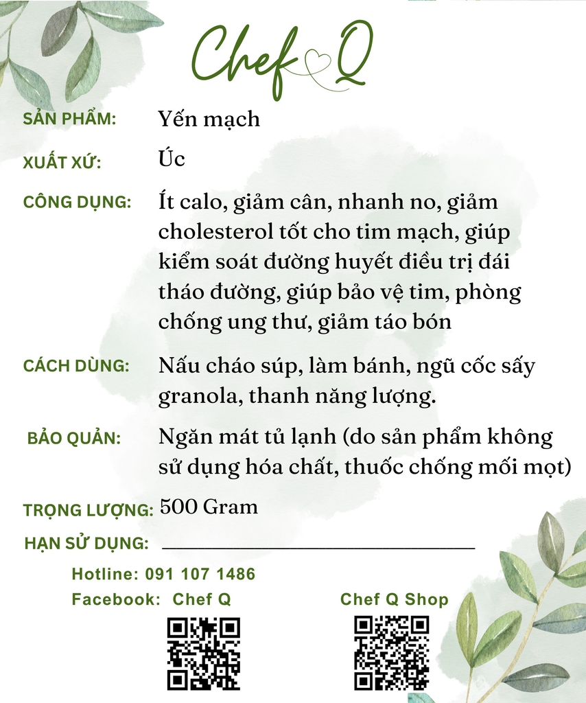 Yến mạch Úc thơm ngon