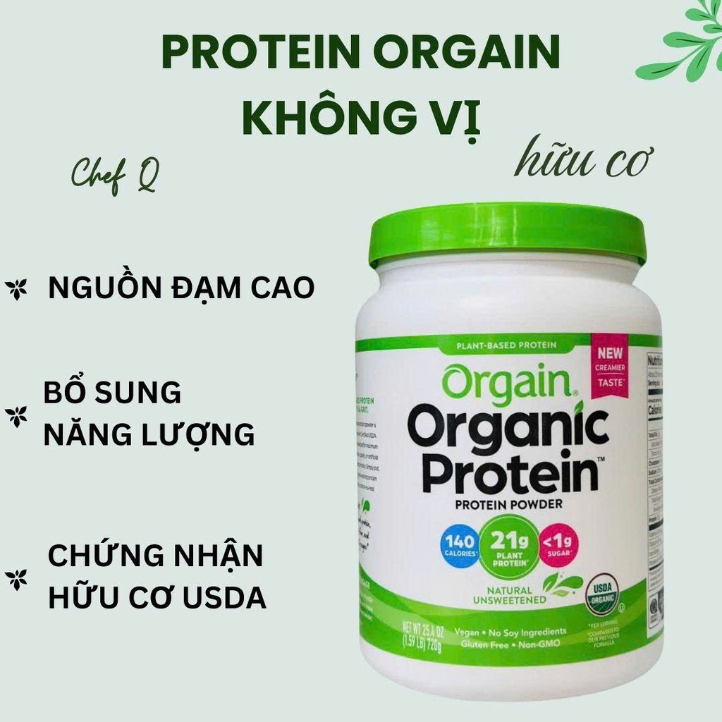 Đạm Thực Vật Hữu Cơ Orgain - Sống Xanh, Ăn Lành, Chọn Orgain Mỗi Ngày
