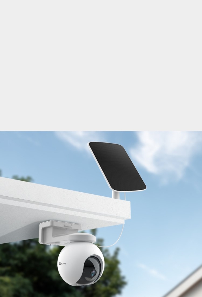 Camera Wifi ngoài trời quay quét 360° dùng pin năng lượng EZVIZ CB8 3MP