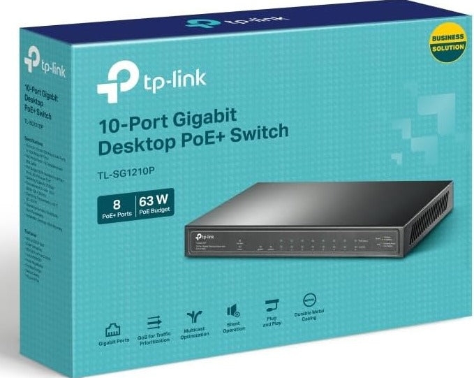 Switch 10 cổng Gigabit TP-LINK TL-SG1210P