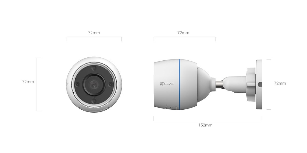 Camera WiFi ngoài trời EZVIZ H3C 2MP