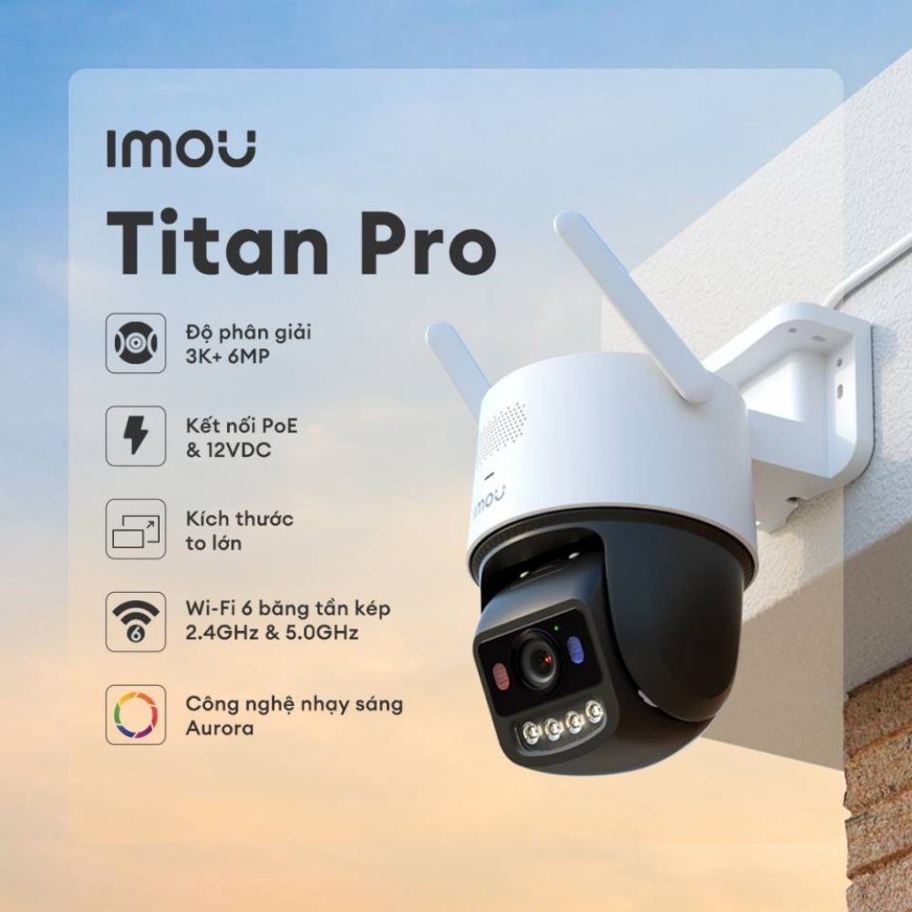 Camera Wifi Imou TITAN PRO IPC-U7LP-6V0NE 6MP 3K+