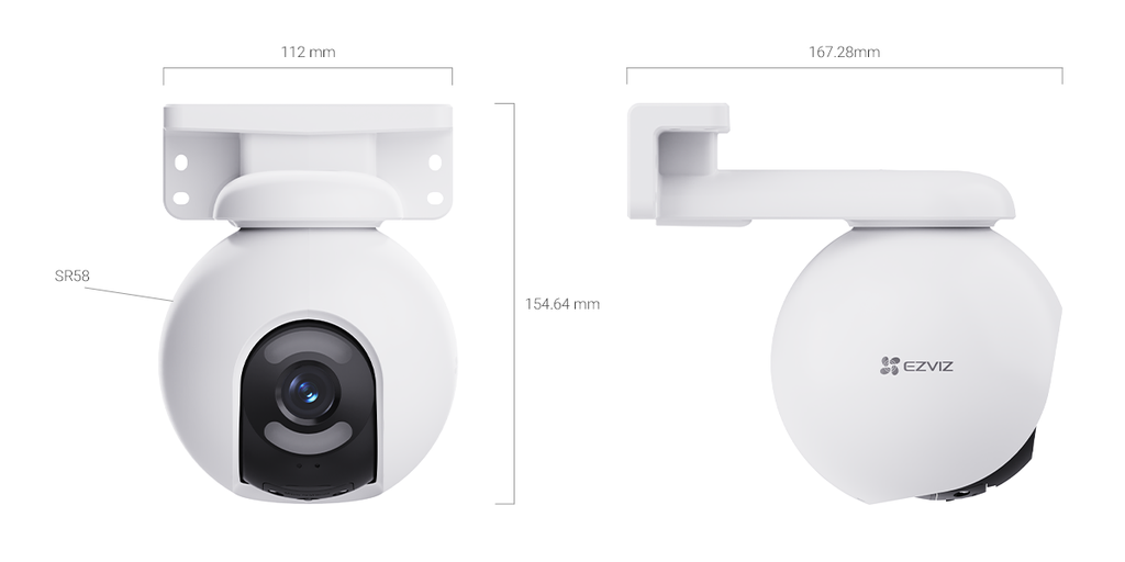 Camera Wi-Fi ngoài trời quay quét Ezviz H8x 2K⁺