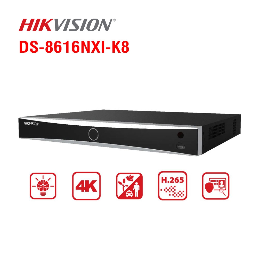 Đầu ghi IP Hikvision 16 kênh DS-8616NXI-K8, 8HDD