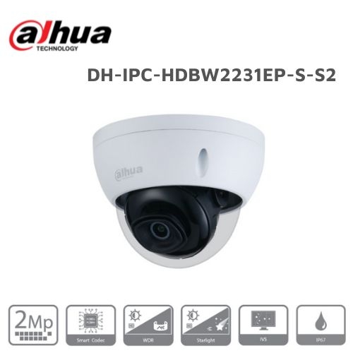 Camera IP DOME 2MP DAHUA DH-IPC-HDBW2231EP-S-S2