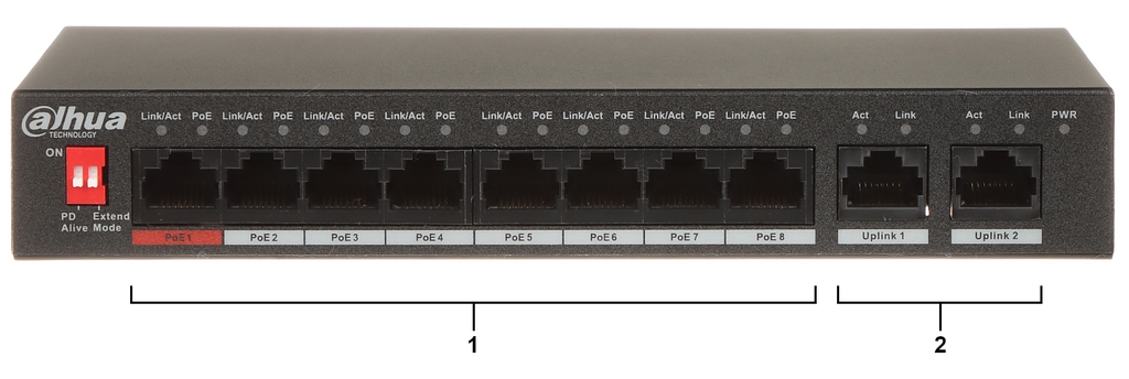 Switch PoE 8 cổng DAHUA DH-PFS3010-8ET-96