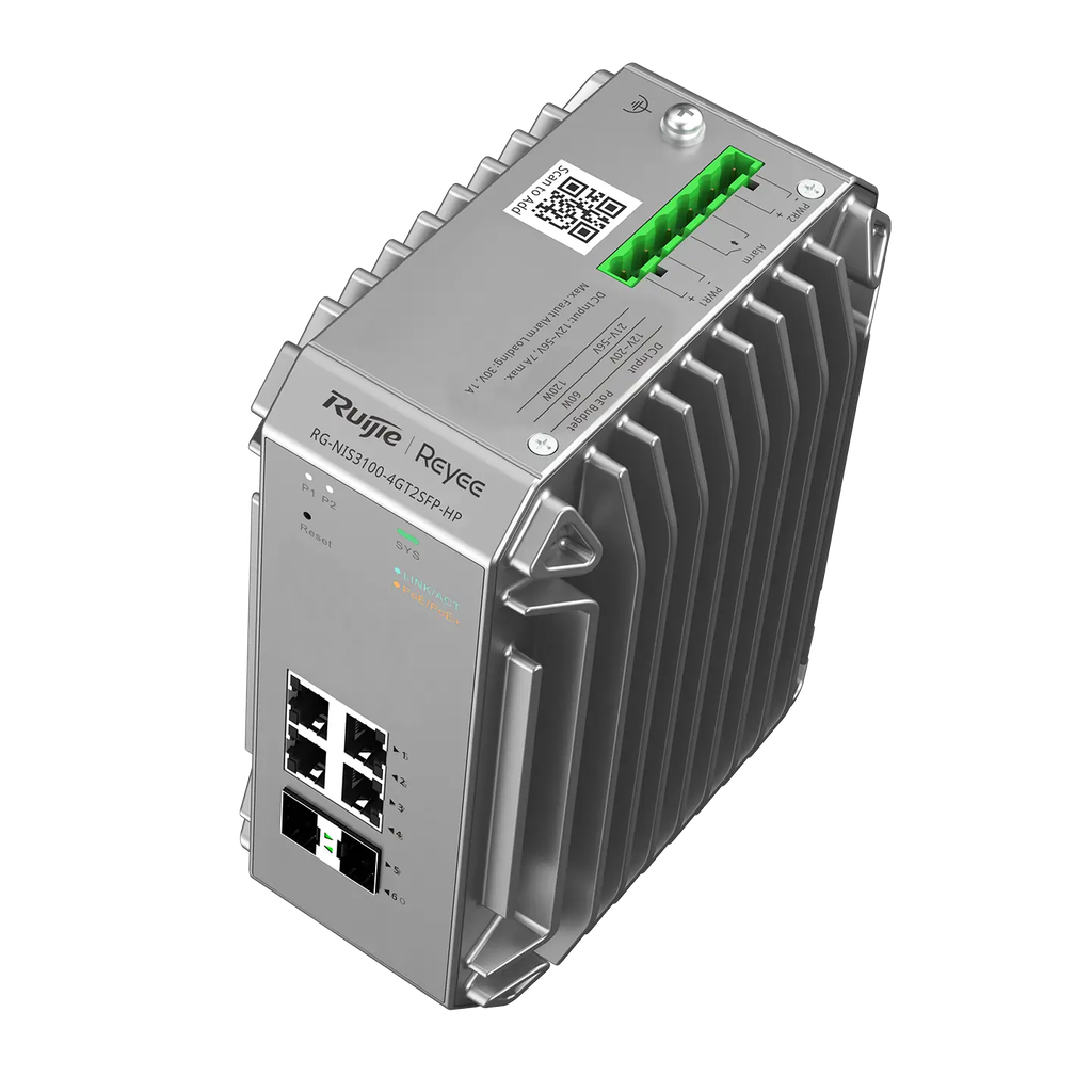 Switch Công nghiệp PoE+ Ruijie Reyee RG-NIS3100-4GT2SFP-HP