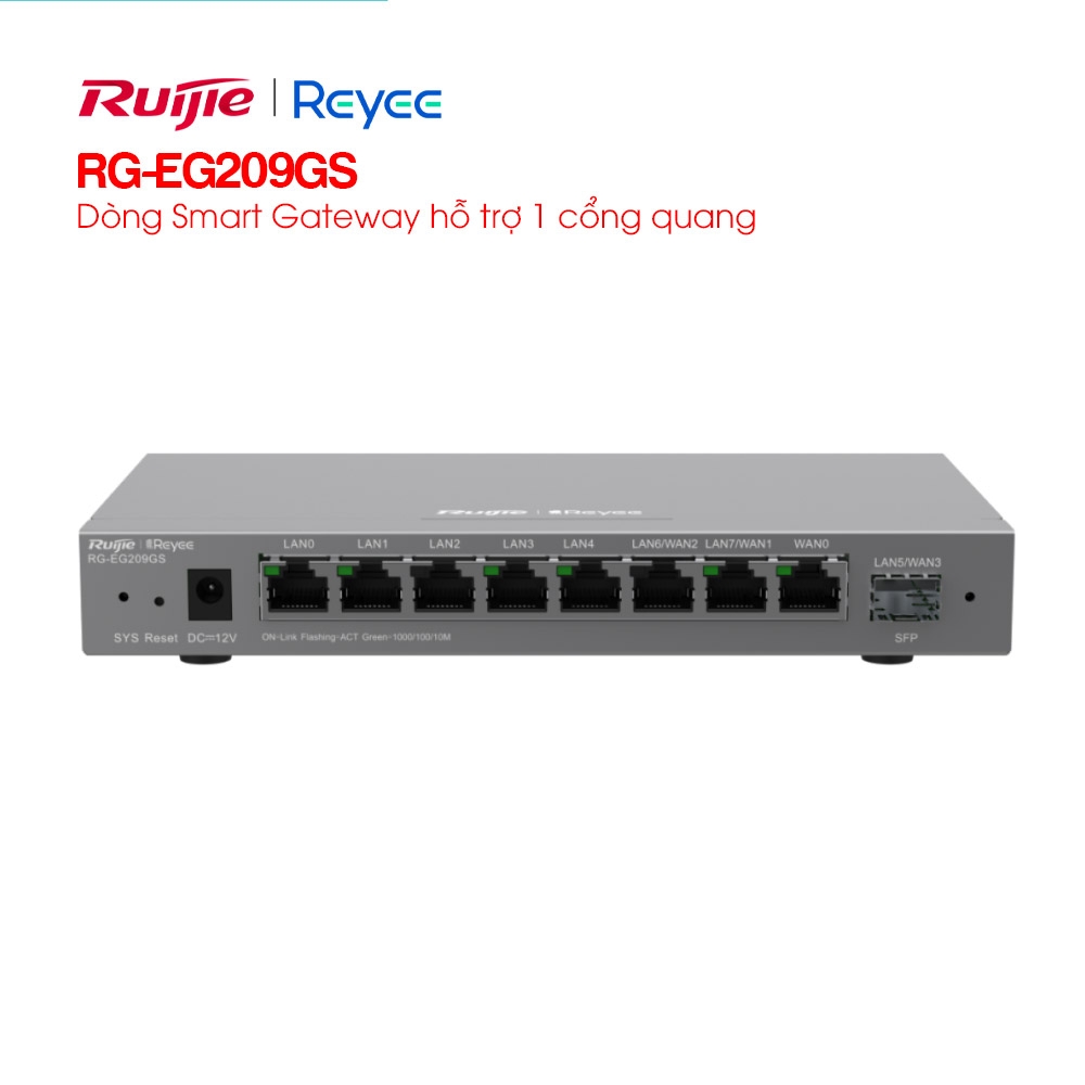 Smart Gateway 1 cổng quang RUIJIE REYEE RG-EG209GS