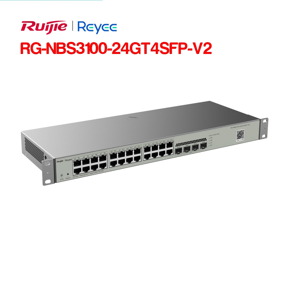 Layer 2 Smart Managed Switch 24 Cổng RUIJIE REEYE RG-NBS3100-24GT4SFP-V2