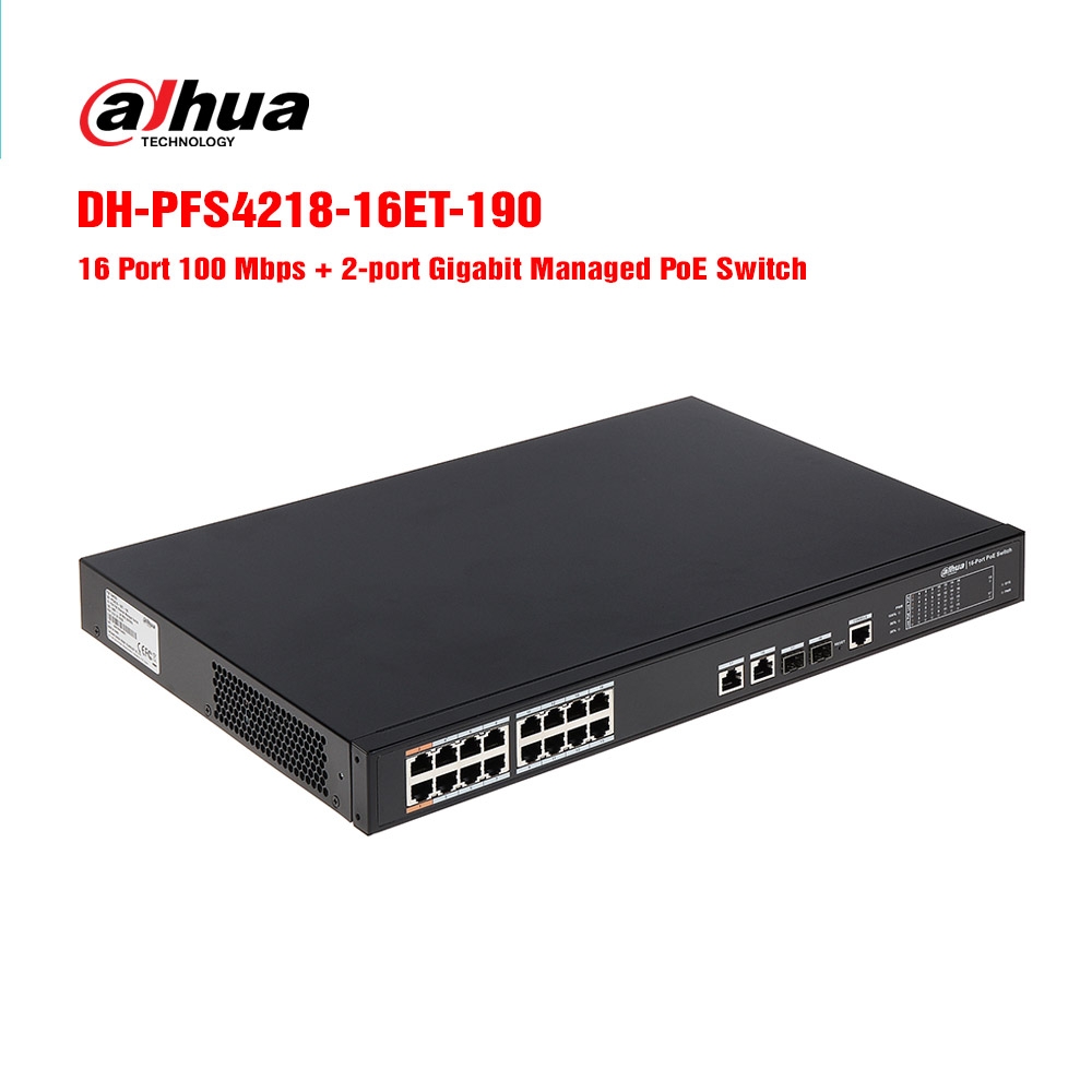 Switch PoE 16 cổng Dahua DH-PFS4218-16ET-190