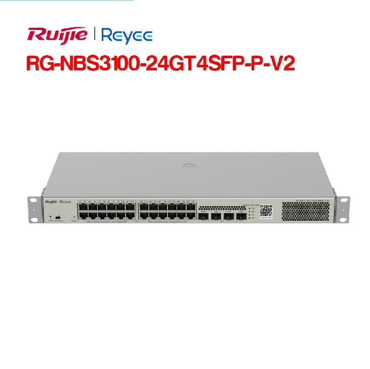 Layer 2 Smart Managed PoE Switch 24 Cổng RUIJIE YEEYE RG-NBS3100-24GT4SFP-P-V2