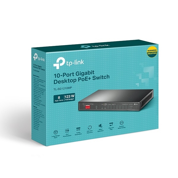 Easy Smart Switch 10 cổng Gigabit TP-LINK TL-SG1210MP