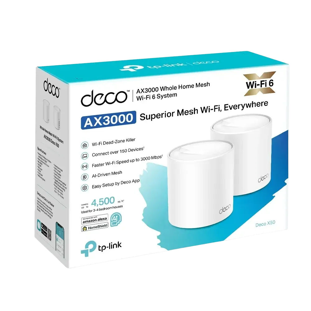 Bộ Phát Wifi Mesh TP-Link Deco X50 (2-pack)