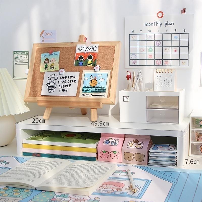 Kệ Kê Laptop, Kệ Màn Hình Máy Tính Để Bàn 2 Tầng Chống Gù Lưng