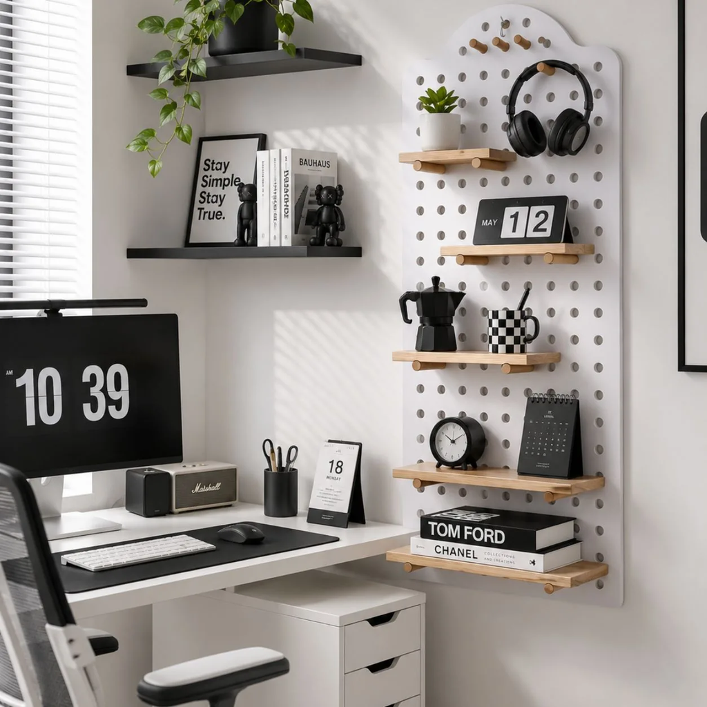 Bảng Pegboard treo tường|Tối ưu không gian, nâng tầm hiện đại