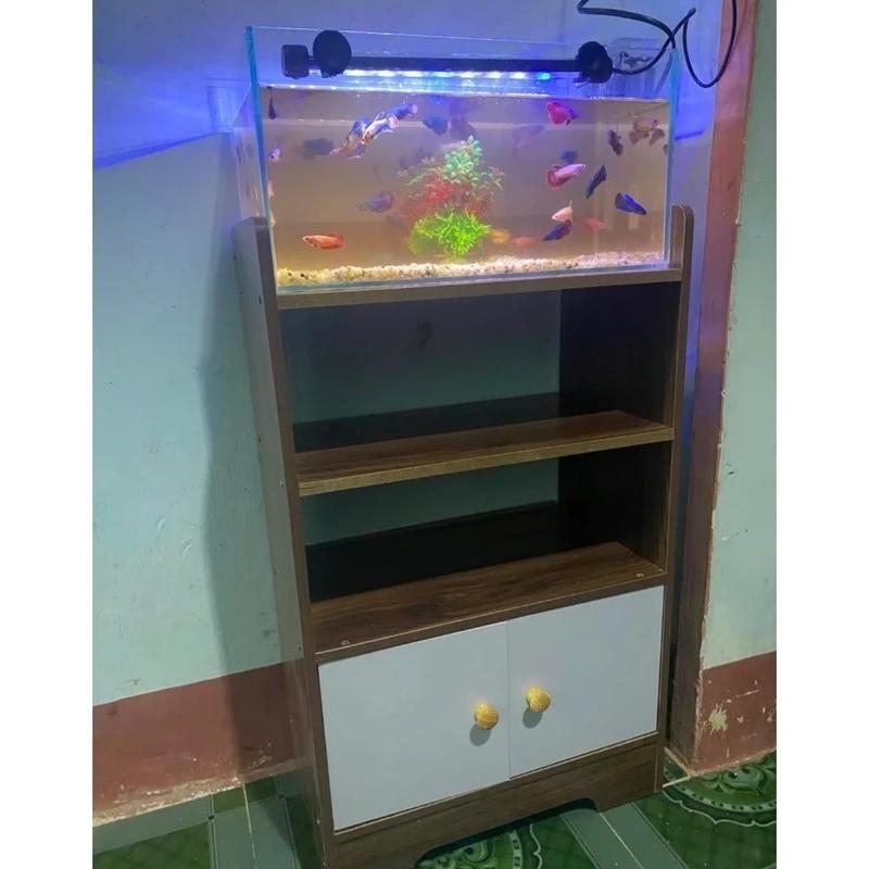 Kệ Để Đầu Giường 4 Tầng, Tủ Đầu Giường Cánh Mở