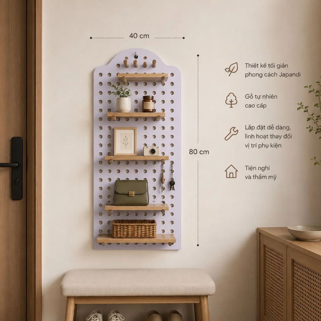 Bảng Pegboard treo tường|Tối ưu không gian, nâng tầm hiện đại
