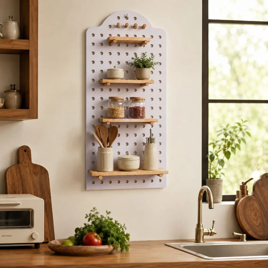 Bảng Pegboard treo tường|Tối ưu không gian, nâng tầm hiện đại
