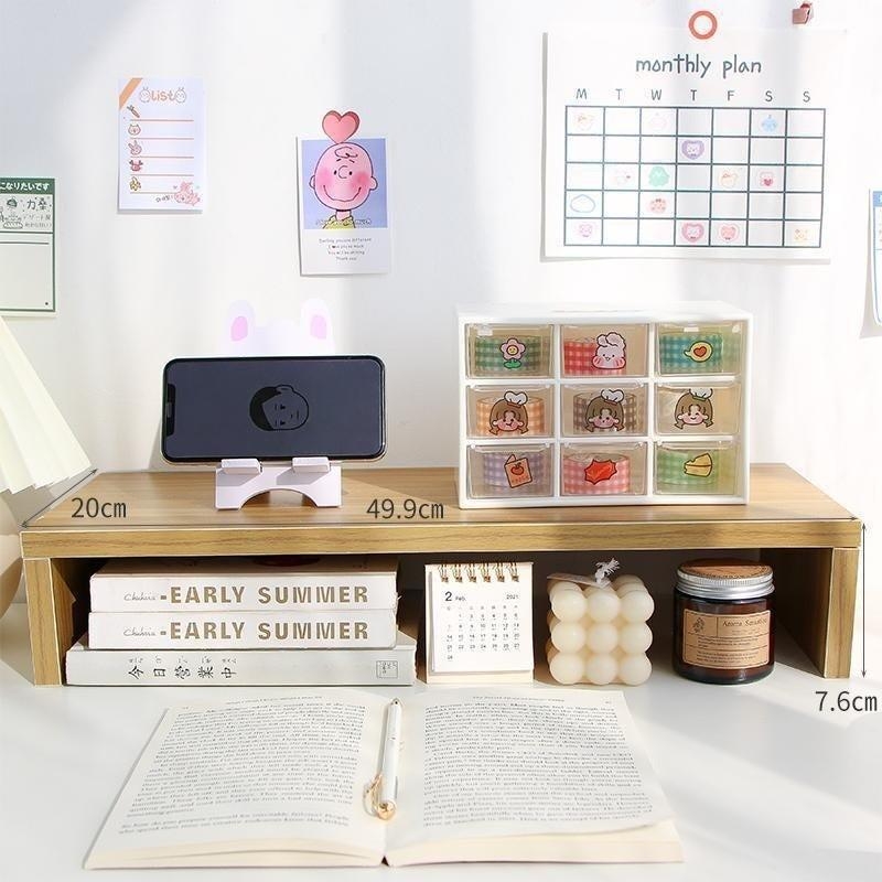 Kệ Kê Laptop, Kệ Màn Hình Máy Tính Để Bàn 2 Tầng Chống Gù Lưng