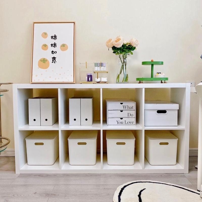 Kệ Tổ Ong Decor 6-8 ô Vuông Màu Trắng, Kệ Để sách, Để Đồ Trang Trí Tiện Lợi
